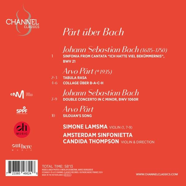 Albumcover mit Text, roter Hintergrund.