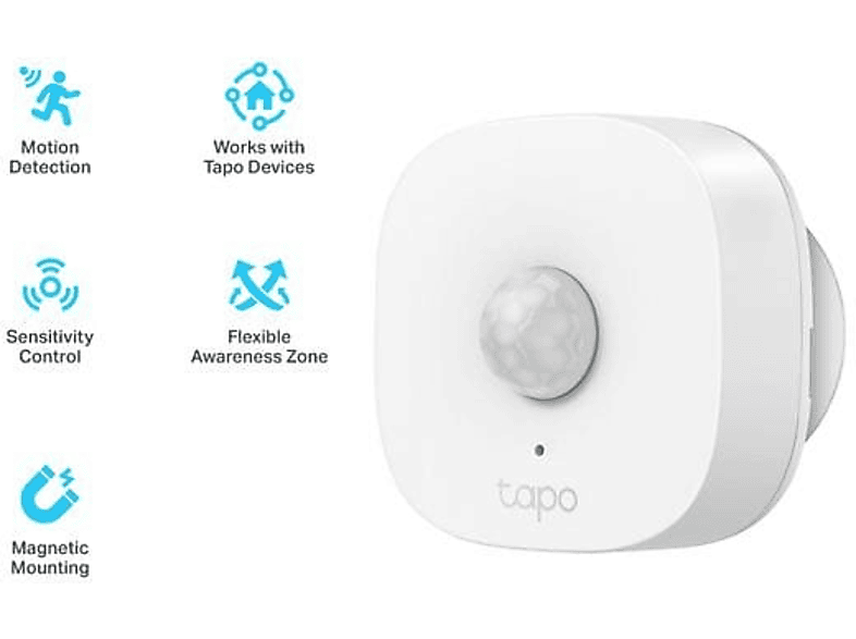 TP-Link Tapo T100 Intelligenter Bewegungssensor; Infrarot-Bewegungsmelder — Foto 2 von 4