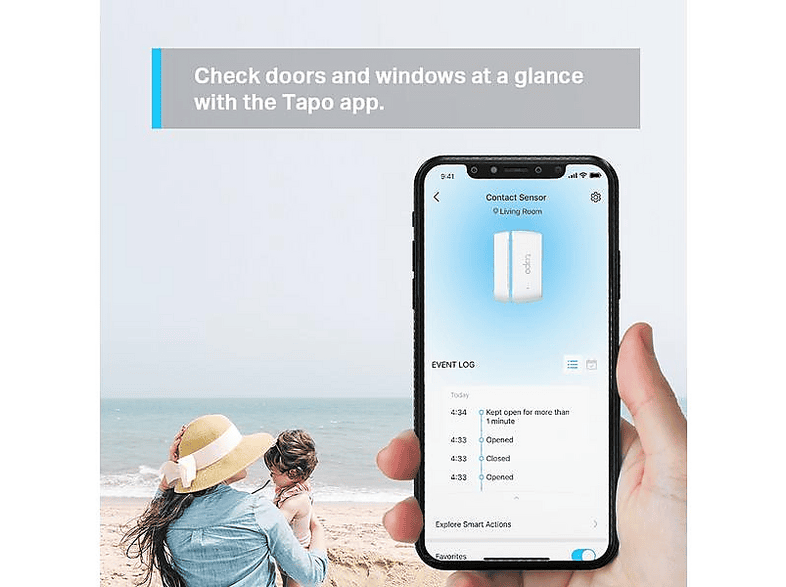 TP-Link Tapo T110 Intelligenter Kontaktsensor; Tür- und Fenstersensor — Foto 3 von 4