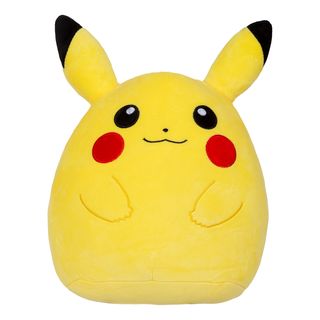 JAZWARES Squishmallows - Pokémon: Pikachu sorridente - Pupazzo di peluche (Giallo)