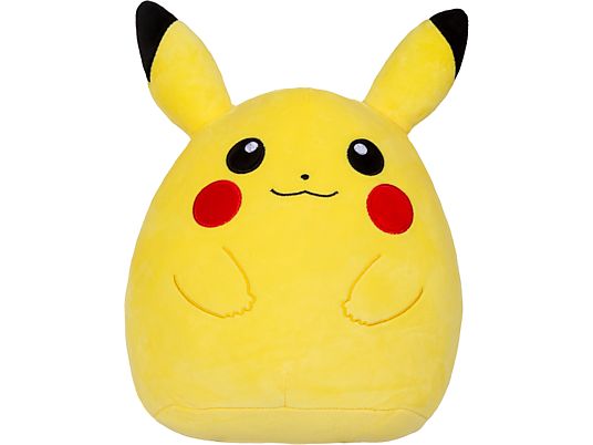 JAZWARES Squishmallows - Pokémon: Pikachu souriant - Peluche (Jaune)