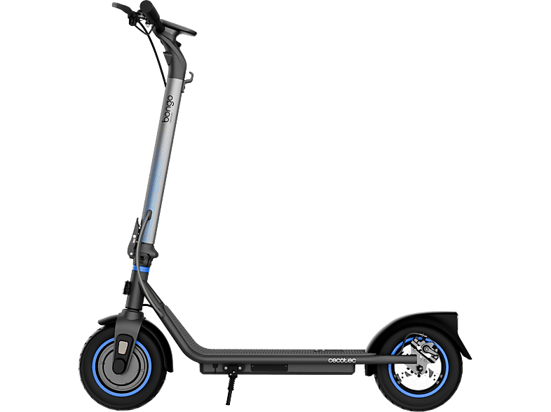 Patinete eléctrico - Cecotec Bongo D20 XL Connected, 630 W, 300 Autonomía 20 km, Inclinación 12%, Ruedas 10