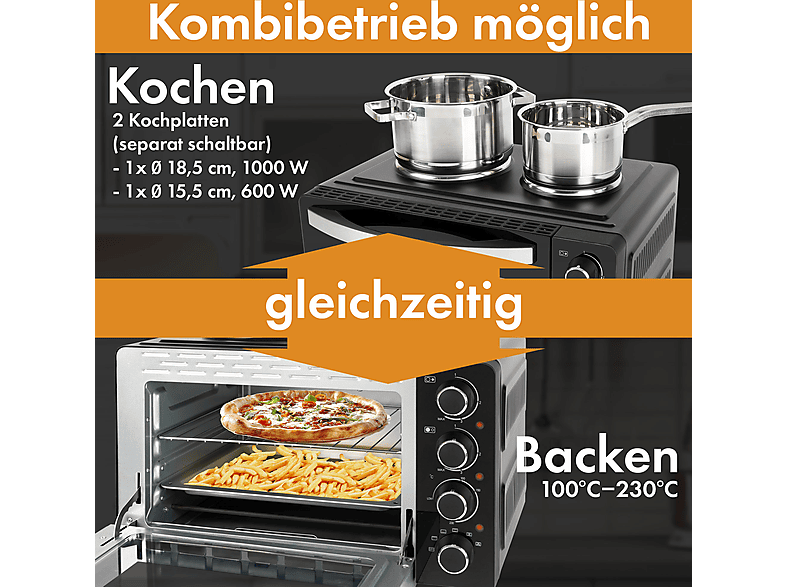 Clatronic KK3786 Kleinküche, Multibackofen — Foto 4 von 5