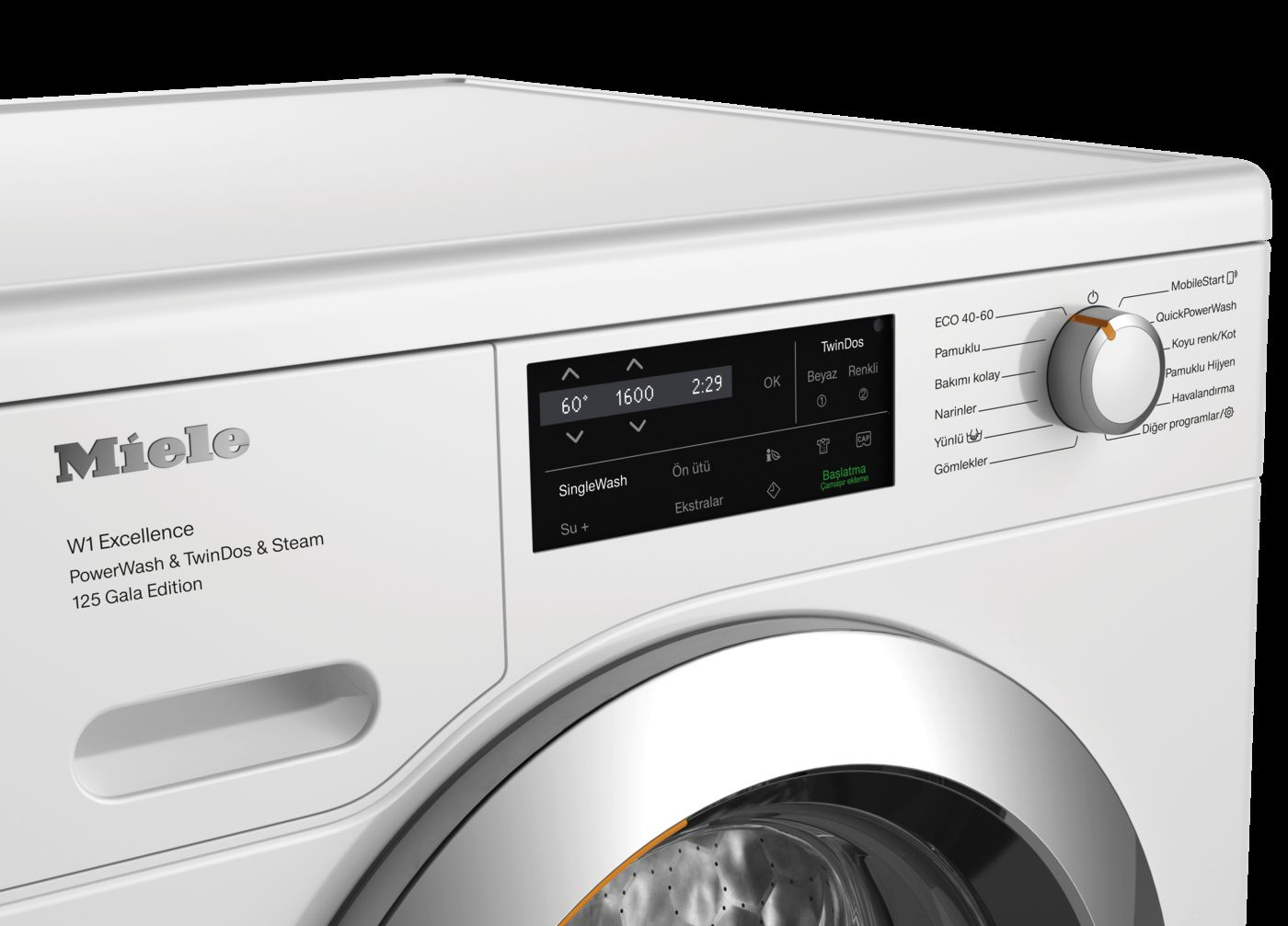 MIELE WEI885 WCS 125 Gala Edition A Enerji Sınıfı 9 kg 1600 Devir Çamaşır Makinesi Beyaz