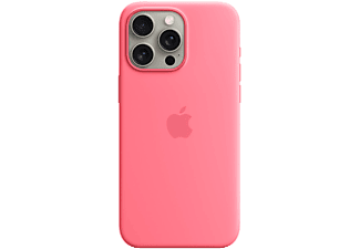 APPLE iPhone 15 Pro Max MagSafe rögzítésű szilikon tok, rózsaszín (MWNN3ZM/A)