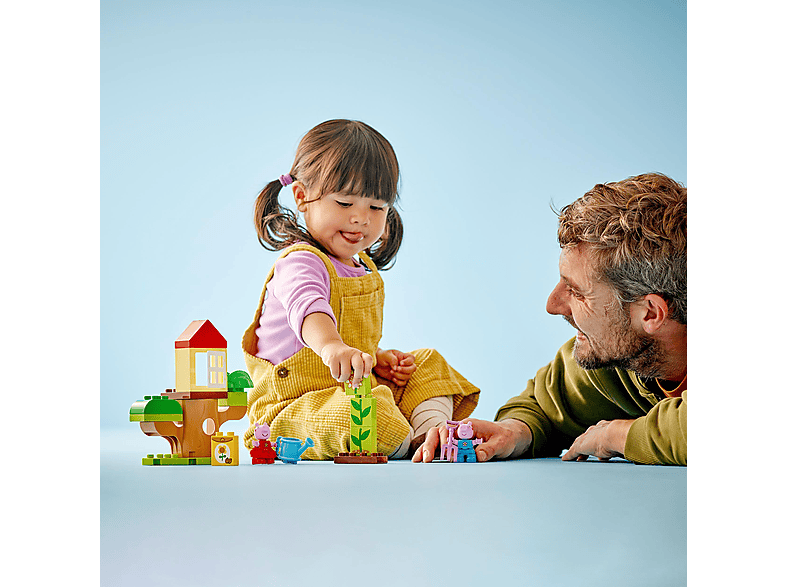 LEGO Peppa Pig 10431 Peppas Garten mit Baumhaus Bausatz, Mehrfarbig