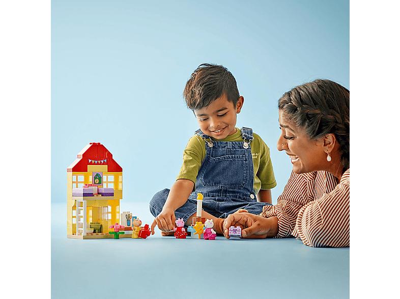 Thumbnail - LEGO Peppa Pig 10433 Peppas Geburtstagshaus Bausatz, Mehrfarbig