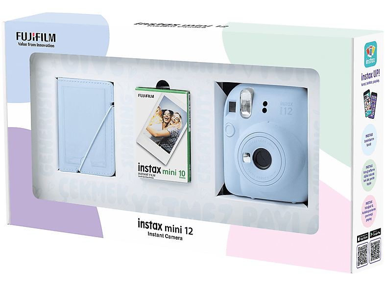 FUJIFILM Mini 12 Pastel Eko Bundle Box Anlık Fotoğraf Makinesi Mavi_2