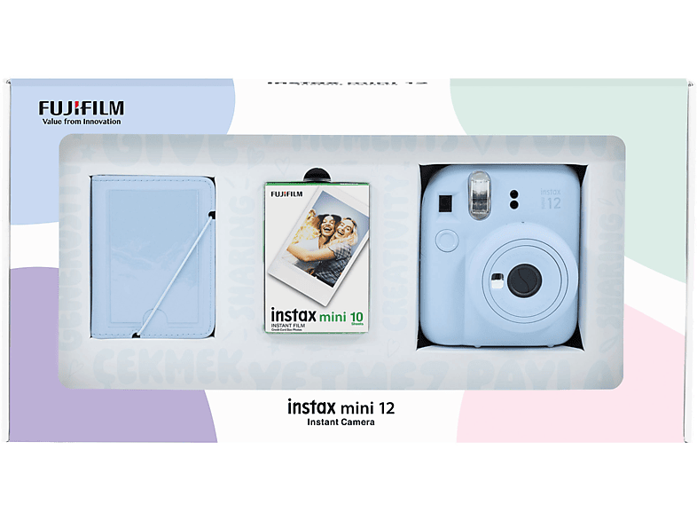 FUJIFILM Mini 12 Pastel Eko Bundle Box Anlık Fotoğraf Makinesi Mavi_0