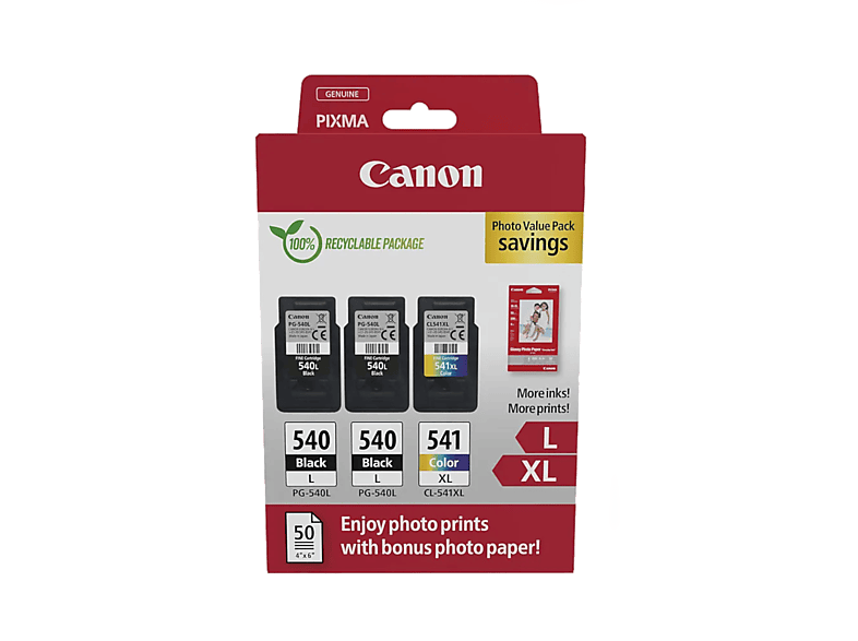 Canon PG-540L x2 / CL-541XL Photo Value Pack