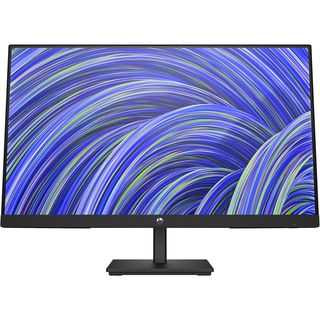 Monitor - HP V24i G5 FHD, 23.8 ", Full HD, 5 ms, 75Hz, Panel IPS, Modo de luz azul baja, Negro