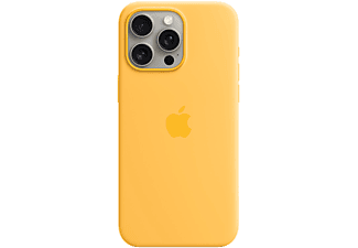 APPLE iPhone 15 Pro Max MagSafe rögzítésű szilikon tok, napsárga (MWNP3ZM/A)