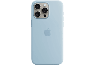 APPLE iPhone 15 Pro Max MagSafe rögzítésű szilikon tok, világoskék (MWNR3ZM/A)