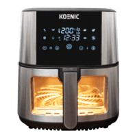 KOENIC KOENIC KAF 71523 B XXL Heißluftfritteuse (7,2 l, 1500 Watt, Schwarz)