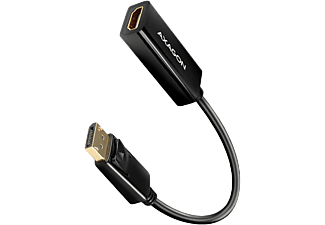 AXAGON DisplayPort v1.2 - HDMI v1.4 anya adapter, 4K30Hz, 20cm, fekete (RVD-HI14N)