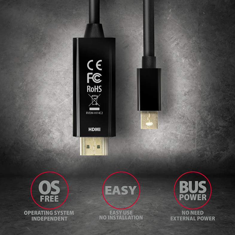 Fekete HDMI kábelek logókkal. Fekete háttér.