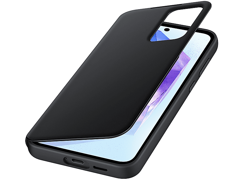 Funda móvil - Samsung, Para Galaxy A35 5G, Tapa Inteligente, Negro
