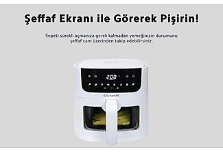 KITCHEN MI Air Fryer 6l Fritöz Beyaz_2