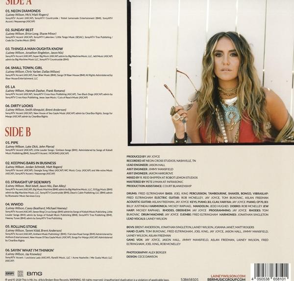 CD-Albumcover mit einer Frau, die eine Brille hält, Titelliste und Credits.