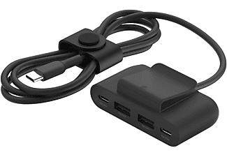 BELKIN 2x Type-C + 2x Type A - 4 Port USB Hub Çoğaltıcı Siyah