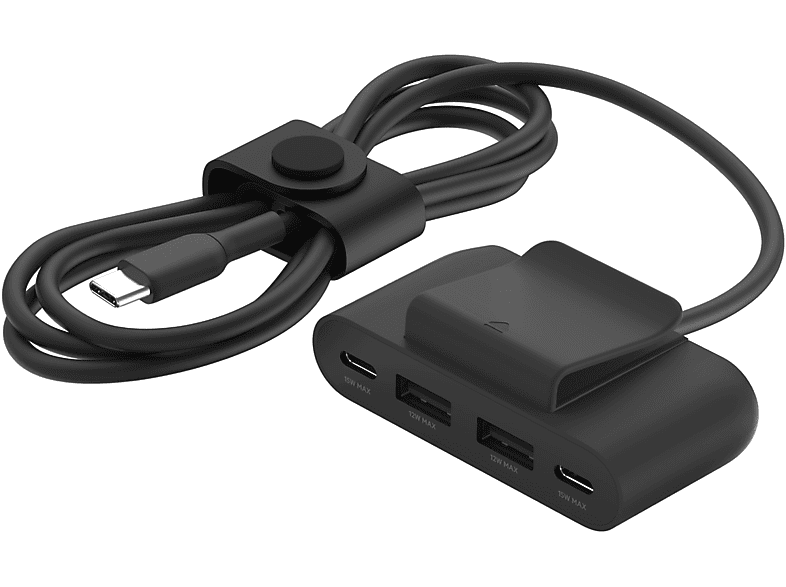 BELKIN 2x Type-C + 2x Type A - 4 Port USB Hub Çoğaltıcı Siyah