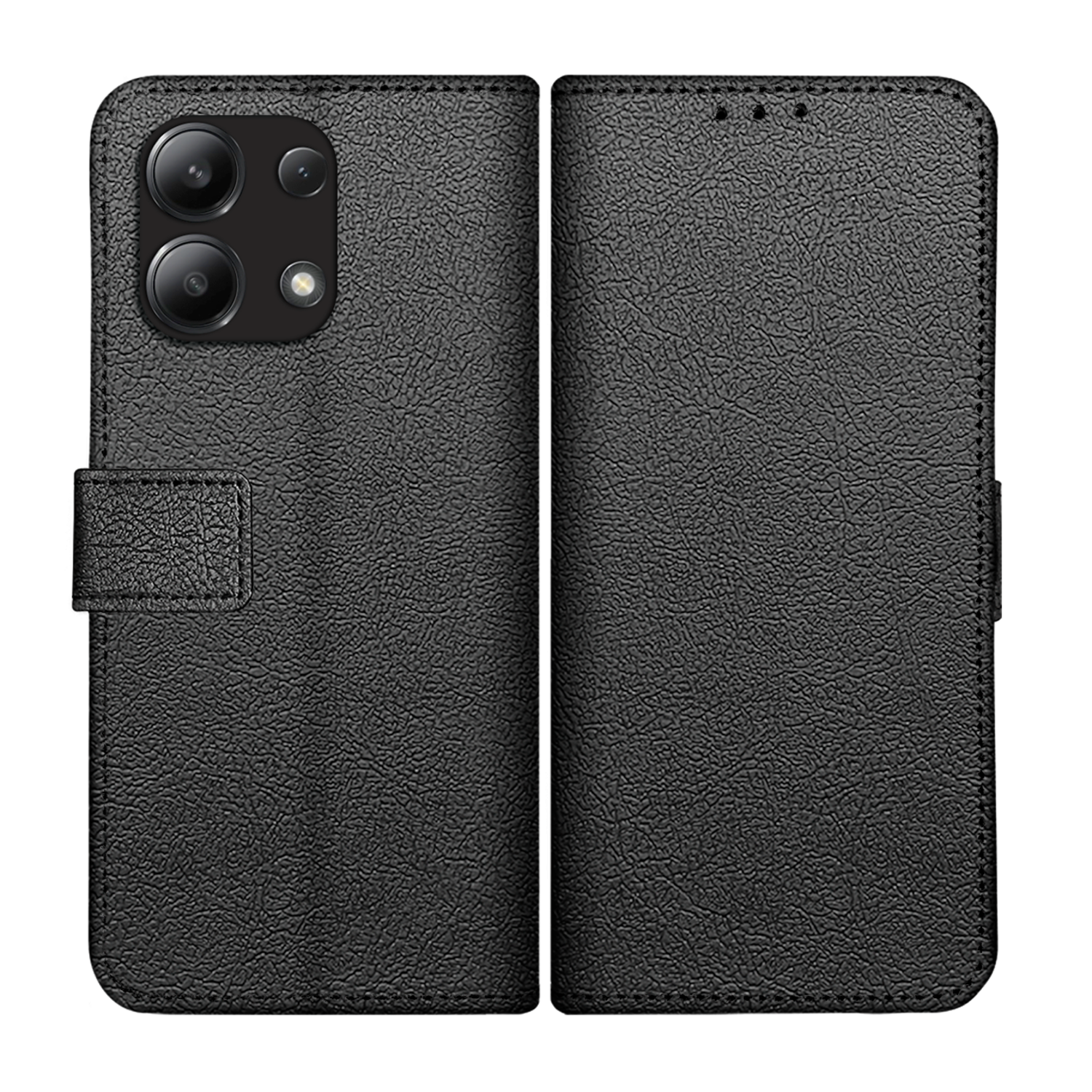 JUST IN CASE 327710 Classic Wallet Telefoonhoesje voor Xiaomi Redmi Note 13 Zwart afbeelding