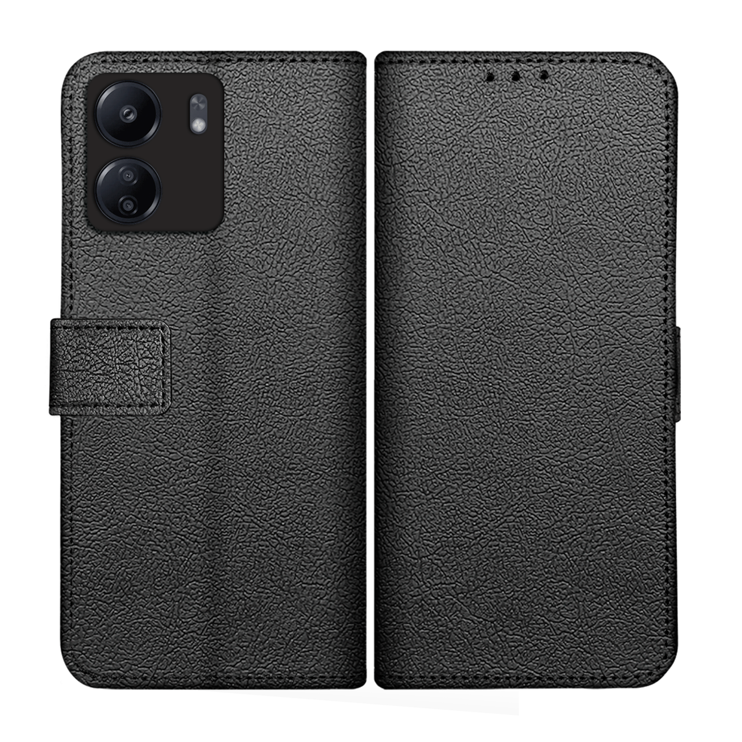 JUST IN CASE 327659 Classic Wallet Telefoonhoesje voor Xiaomi Redmi 13c Zwart afbeelding