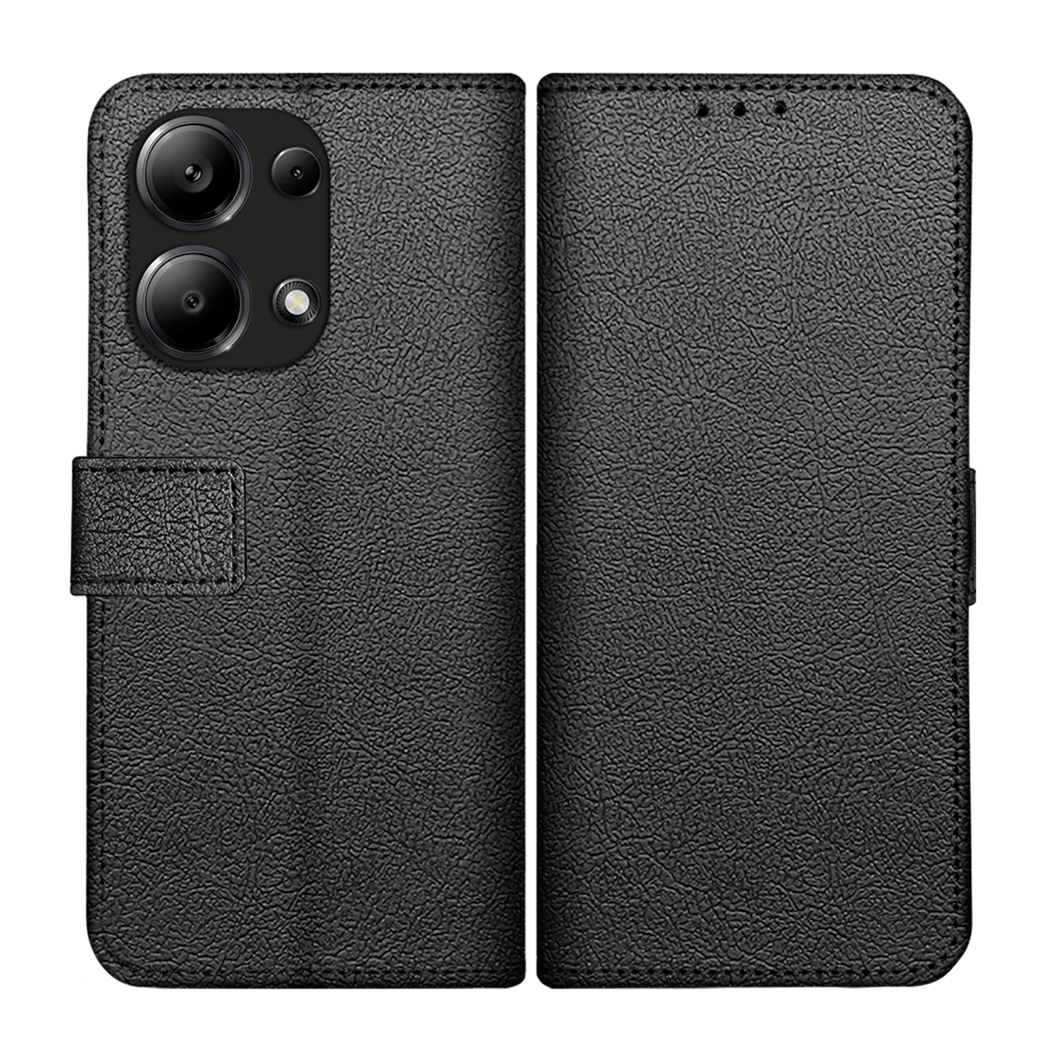 JUST IN CASE 327772 Classic Wallet Telefoonhoesje voor Xiaomi Redmi Note Pro 13 Zwart afbeelding