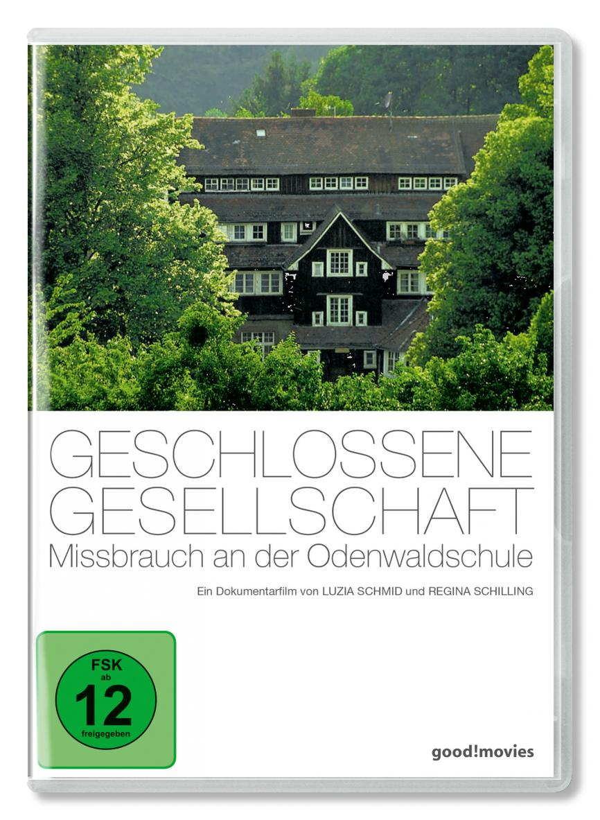 DVD-Cover: Gebäude im Wald, Text 'Geschlossene Gesellschaft'.