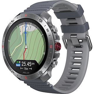 Reloj deportivo - Polar Grit X2 Pro, Gris, 130-220 mm, Pantalla táctil AMOLED 1.39", Registro salud 24/7