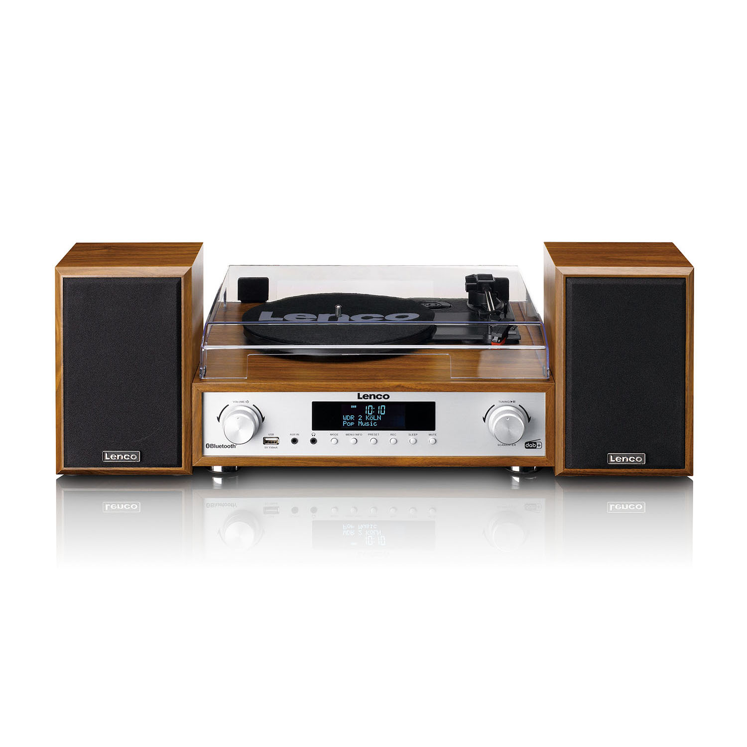 Giradischi Lenco Mc-160Wd Wood