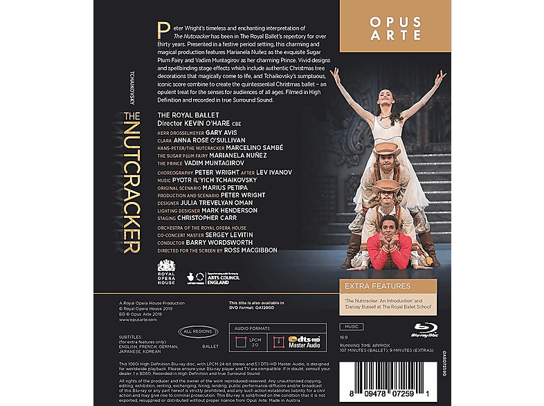 Thumbnail - Barry Wordsworth, Orchestra of the Royal Opera House Covent Garden, The Ballet - Der Nussknacker [Blu-ray] (Blu-ray)