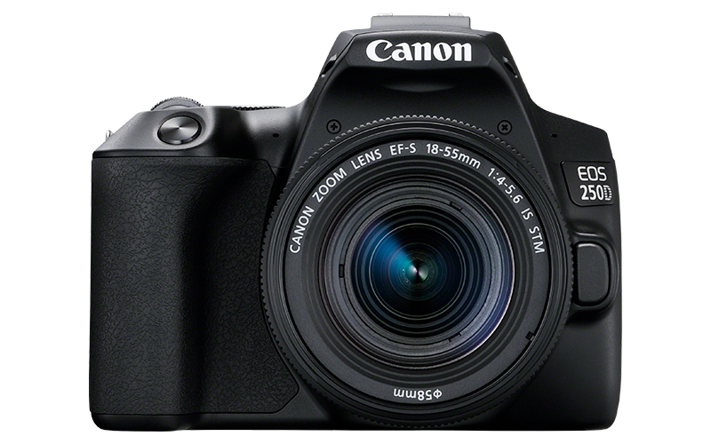 CANON EOS 250D Spiegelreflexkamera mit Objektiv EF-S 18-55mm 4.0-5.6 IS STM, schwarz (3454C002)