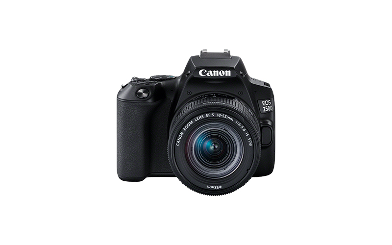 CANON EOS 250D Spiegelreflexkamera mit Objektiv EF-S 18-55mm 4.0-5.6 IS STM, schwarz (3454C002)