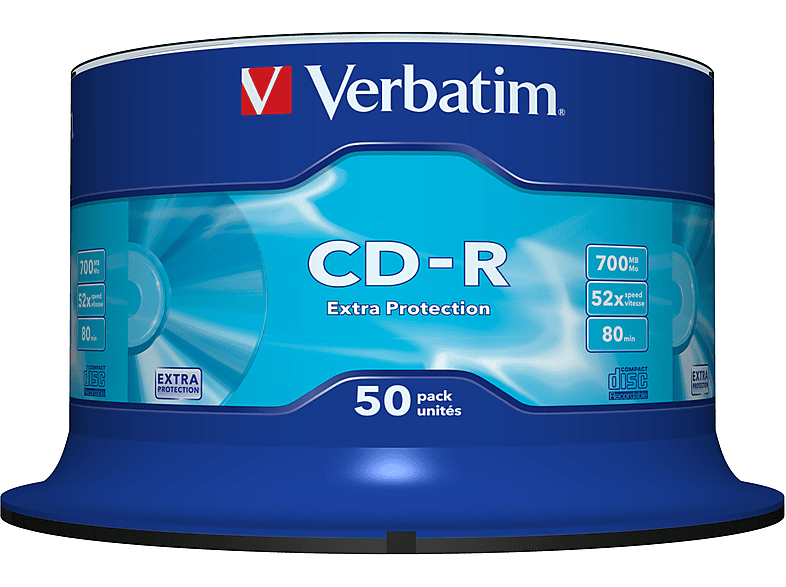 VERBATIM 43351 CD-R 700 52X 50ER Spindel; Rohlinge — Foto 2 von 3