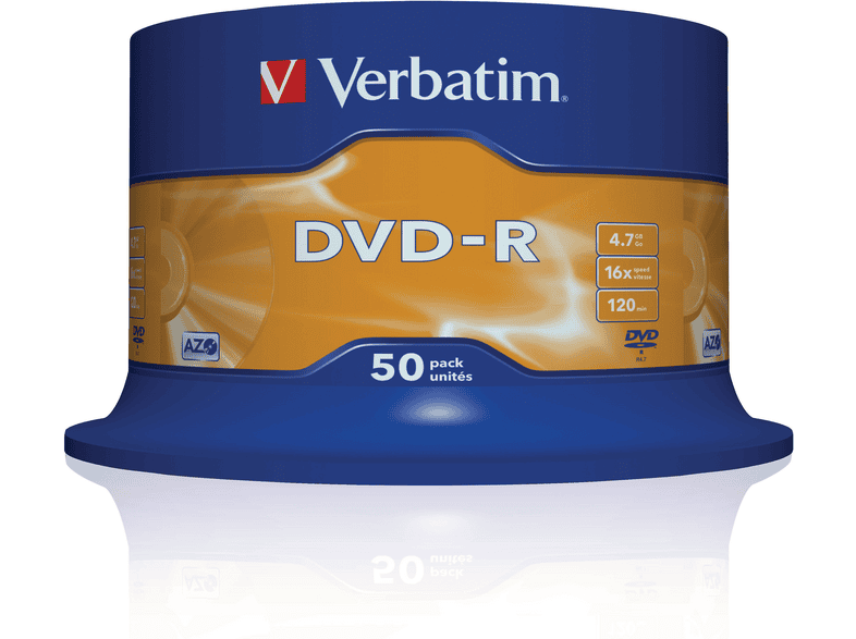 VERBATIM DVD-R 50er Spindel 4,7GB 16x Matt Silver; Rohling — Foto 4 von 4