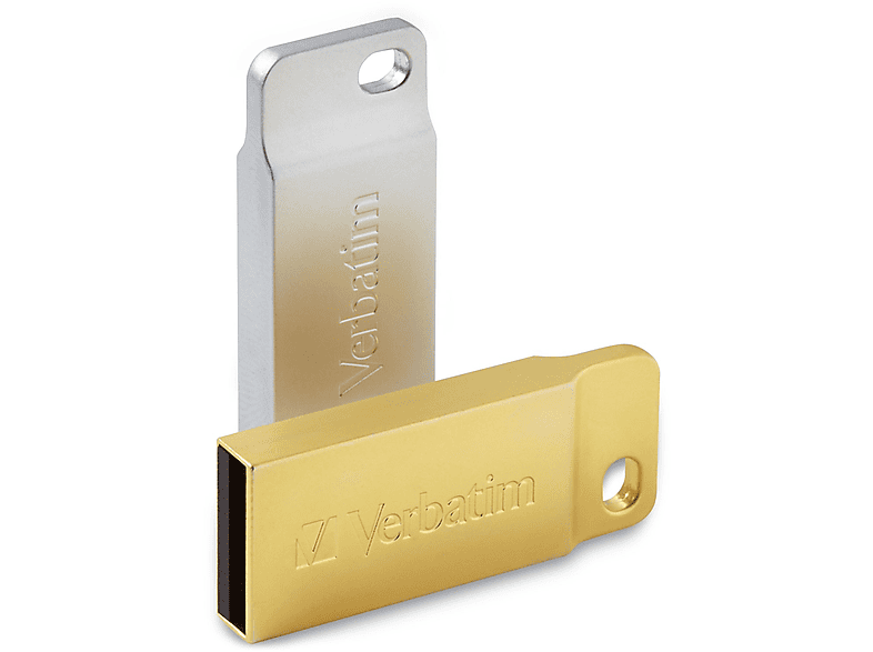 VERBATIM 64 GB Executive USB-Stick, USB-A 3.2 Gen 1, R80/W25 MB/s, Metall, Wasserdicht, Gold — Foto 2 von 5