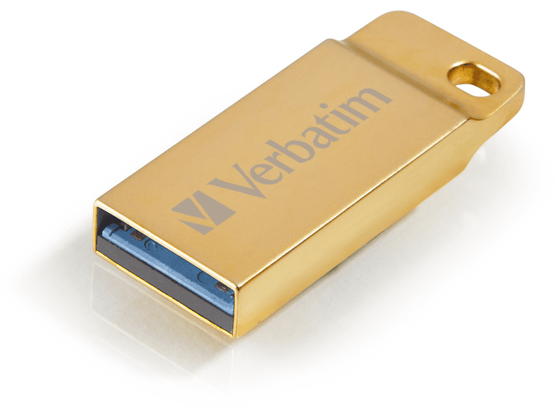 VERBATIM 64 GB Executive USB-Stick, USB-A 3.2 Gen 1, R80/W25 MB/s, Metall, Wasserdicht, Gold — Foto 4 von 5