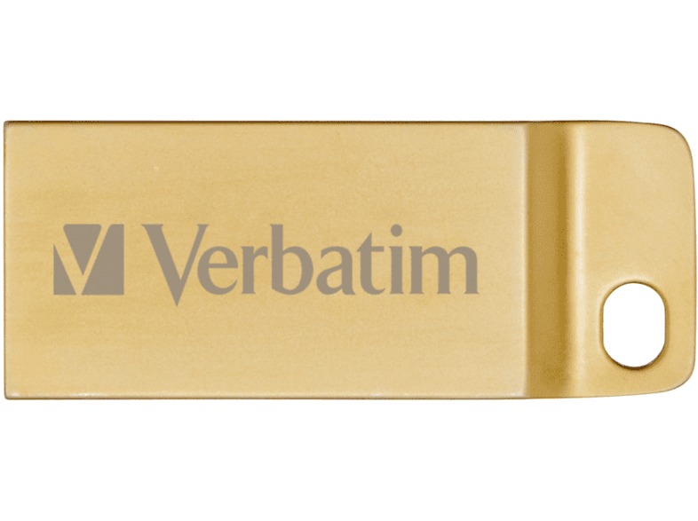 VERBATIM 64 GB Executive USB-Stick, USB-A 3.2 Gen 1, R80/W25 MB/s, Metall, Wasserdicht, Gold — Foto 5 von 5