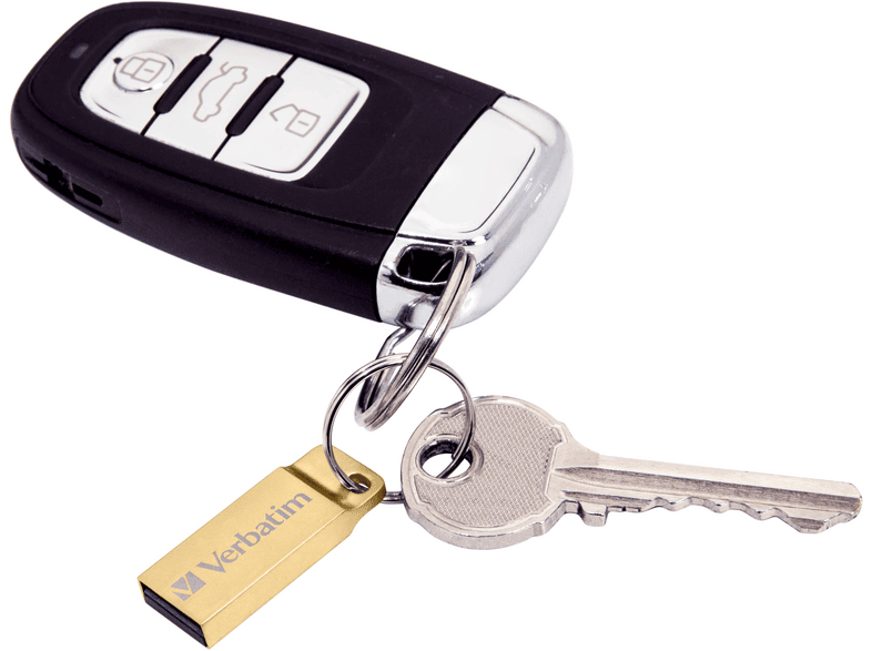 VERBATIM 32 GB Executive USB-Stick, USB-A 3.2 Gen 1, R80/W25 MB/s, Metall, Wasserdicht, Gold — Foto 3 von 5