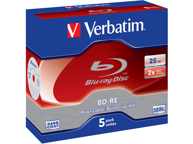 VERBATIM 43615 BD-RE 25GB 5ER JC — Foto 3 von 4