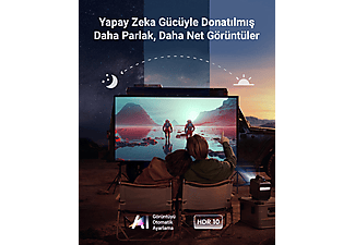 ANKER Nebula Mars 3 Akıllı Taşınabilir WiFi Kablosuz Projeksiyon Cihazı Siyah_4