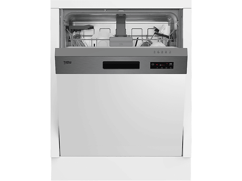 BEKO BDSN15430X Geschirrspüler (teilintegrierbar, 598 mm breit, 48 dB (A), D)