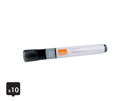 Fehér-szürke táblafilc, "Whiteboard Marker" felirattal.