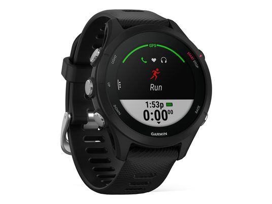 GARMIN Forerunner 255S Music - Running watch con GPS (110 - 175 mm, Silicone, Nero)