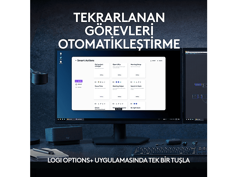 LOGITECH MX Keys S Gelişmiş Kablosuz Klavye (Türkçe Tuş Dizimi) Siyah_10