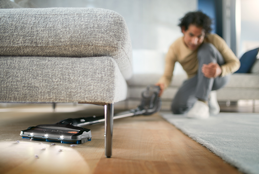 PHILIPS XC8347/01 8000 SpeedPro Max AquaPlus Vezeték nélküli porszívó és felmosó, fekete, 25,2 
