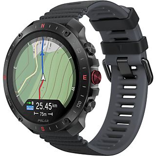 Reloj deportivo - Polar Grit X2 Pro, Negro, 130-220 mm, Pantalla táctil AMOLED 1.39", Registro salud 24/7