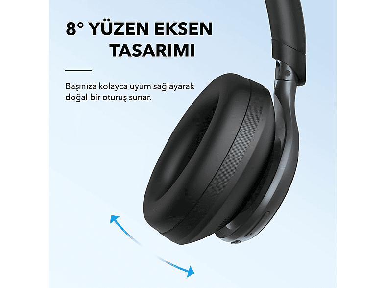 ANKER Space One Bluetooth Kulak Üstü Kulaklık Siyah Fiyat