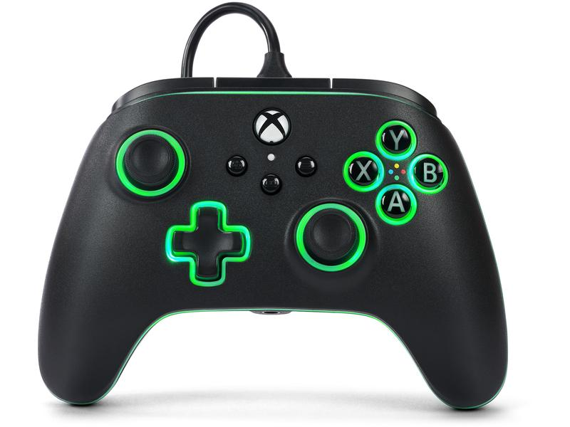 POWER A XBGP0076-01 ADVANTAGE LUMECTRA+LED STRIP - Xbox Series X|S-Controller (Schwarz)